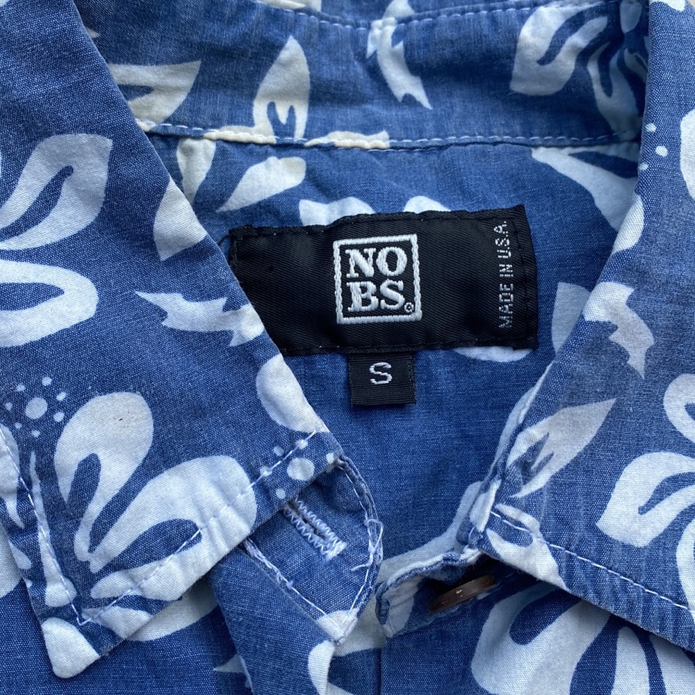 Blue Floral Kids Button Down Shirt - Picture 5 of 7